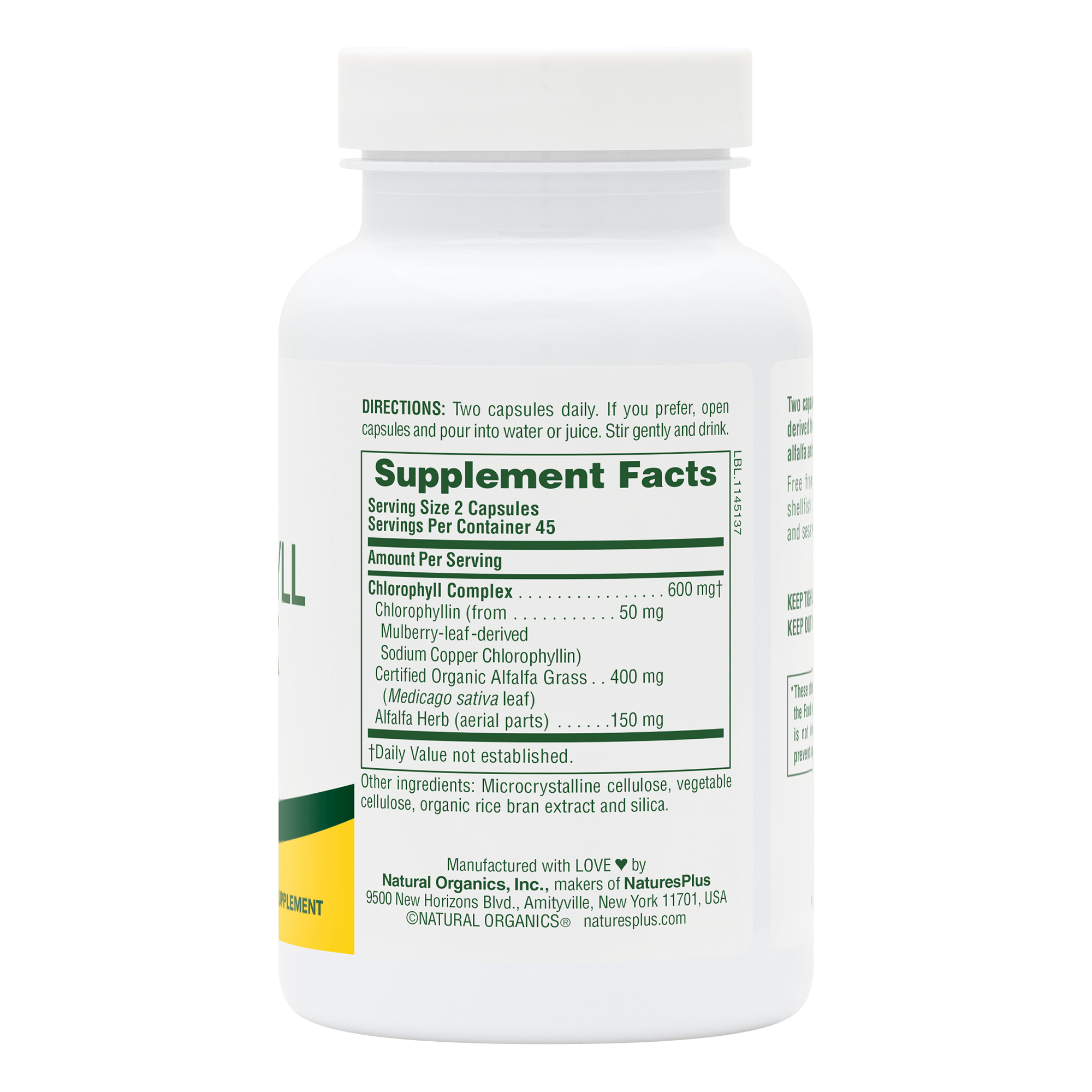 Chlorophyll Complex Capsules - 90 Count