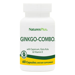 Frontal product image of Ginkgo-Combo® Capsules containing 60 Count