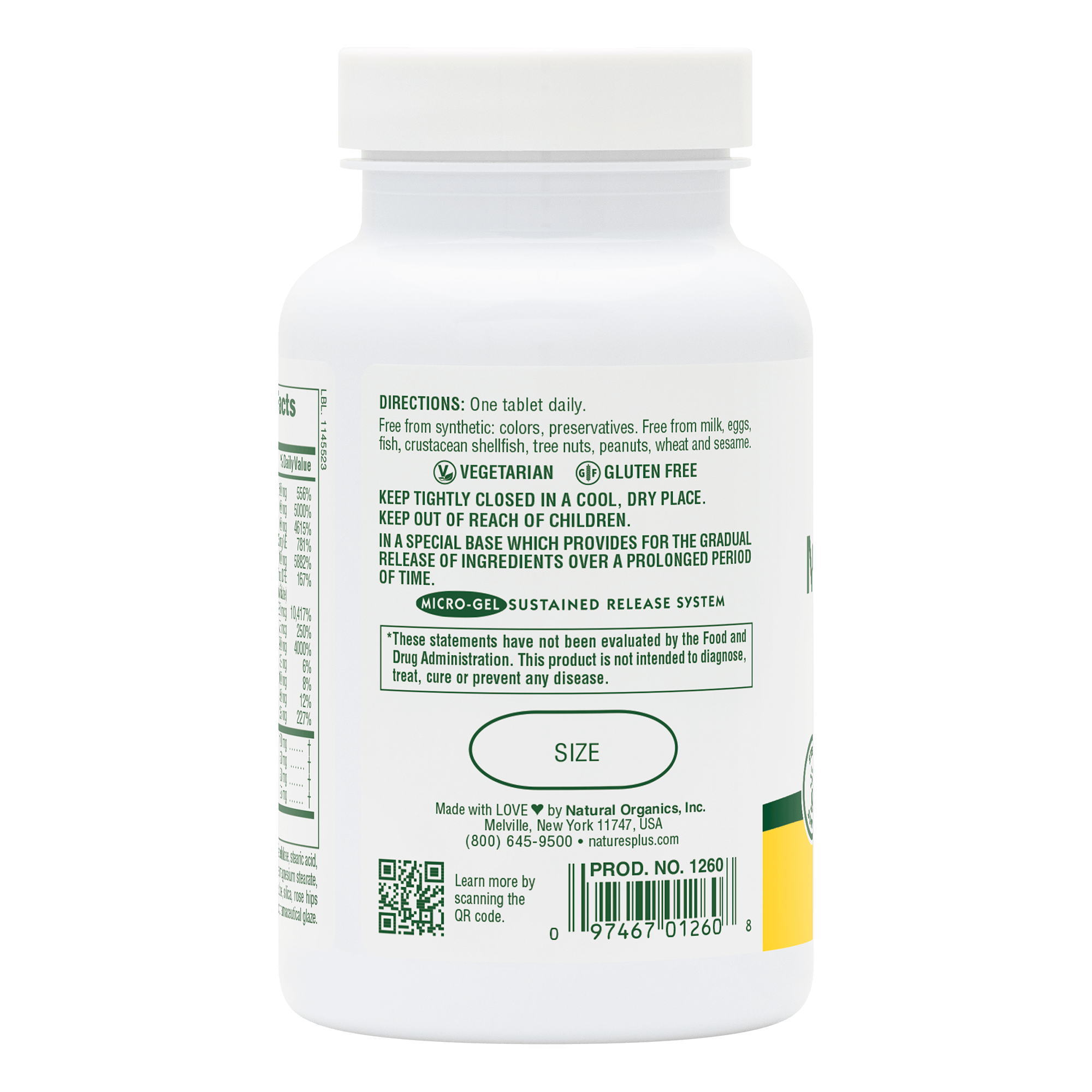 Mega-Stress Complex Sustained Release Tablets - 60 Count