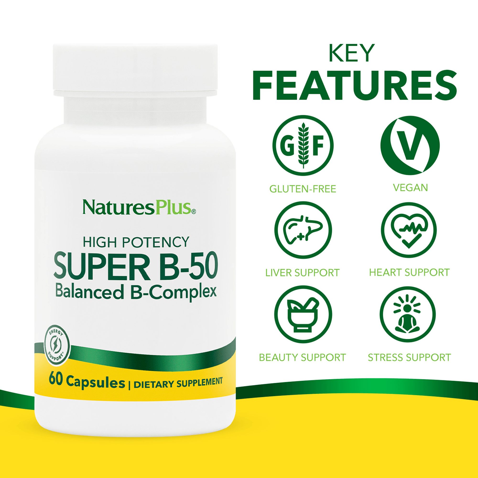 Super B-50 Capsules - 60 Count