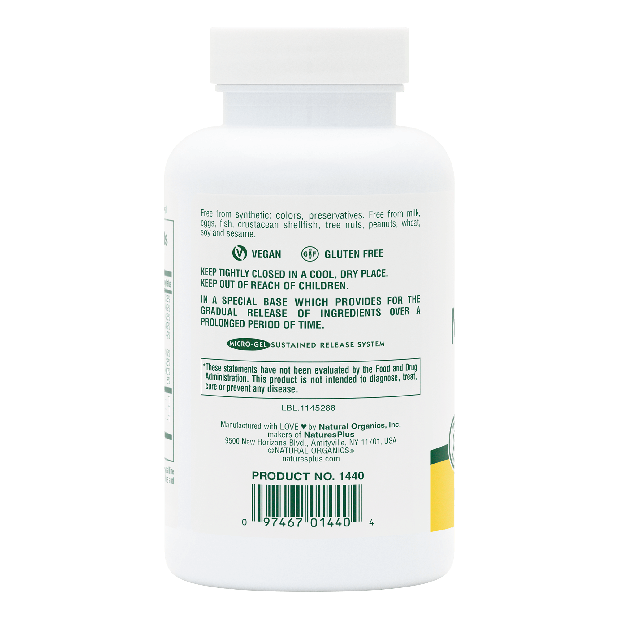 Mega B-100 Sustained Release Tablets - 90 Count