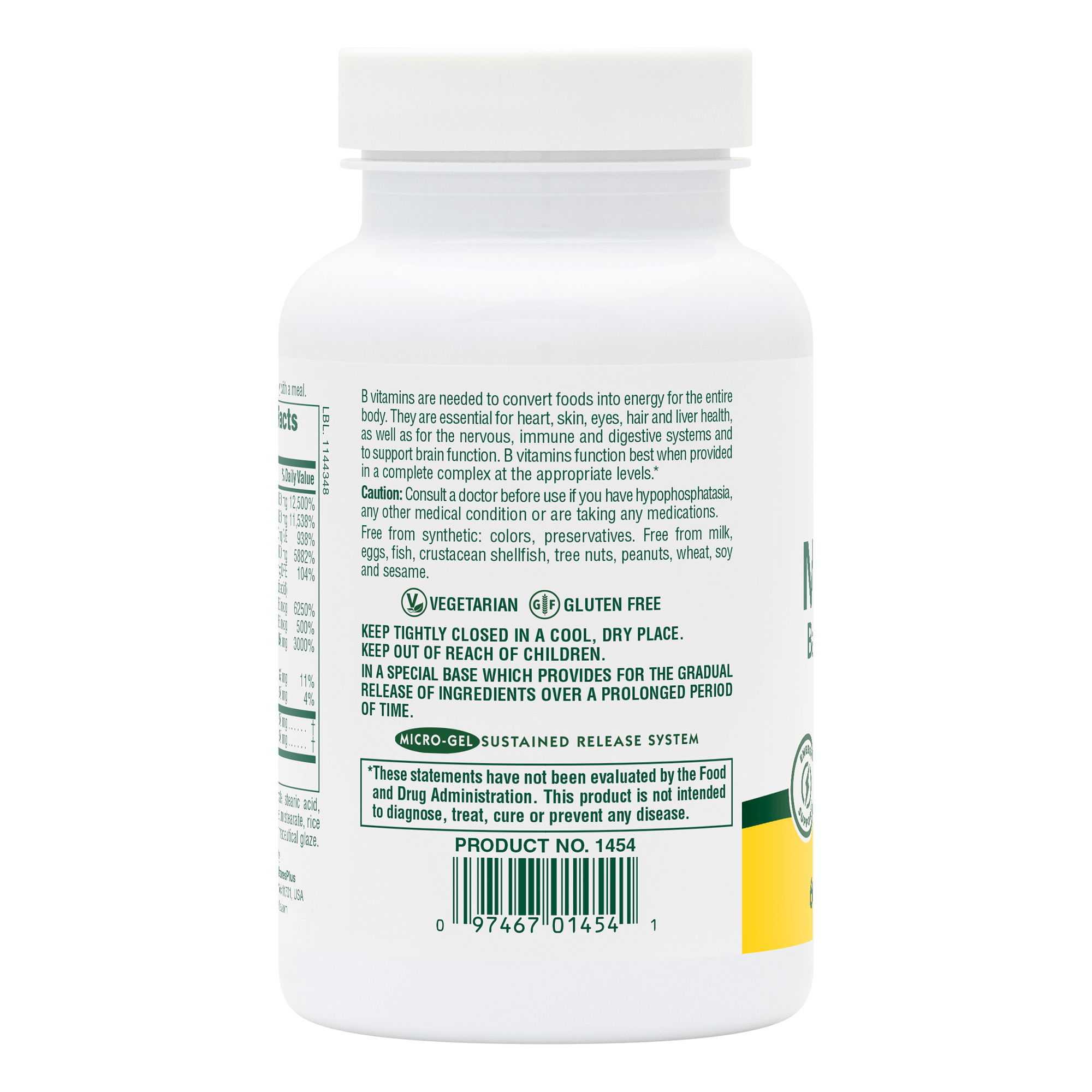 Mega B-150 Sustained Release Tablets - 60 Count