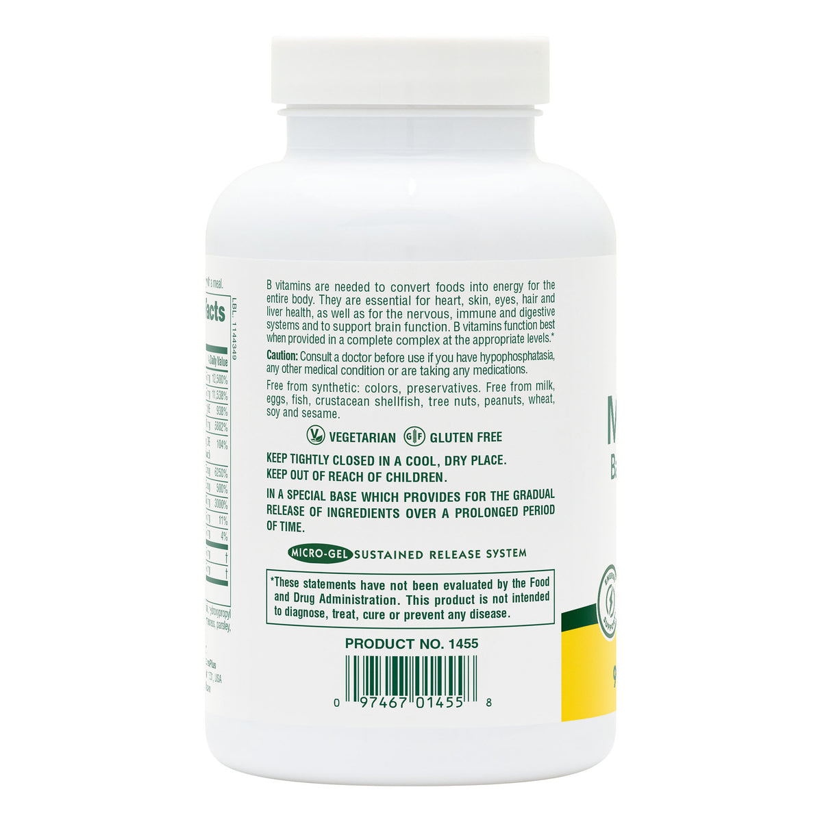 product image of Mega B-150 Sustained Release Tablets containing 90 Count