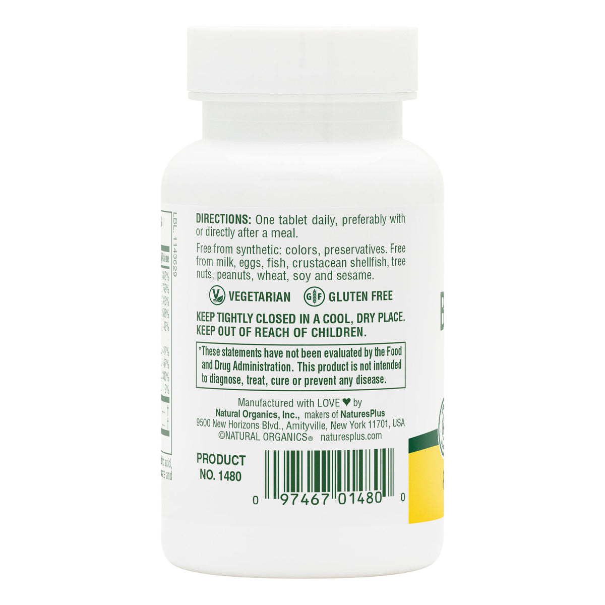 product image of B-Complex with Rice Bran Tablets containing 90 Count