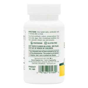 Second side product image of B-Complex with Rice Bran Tablets containing 90 Count