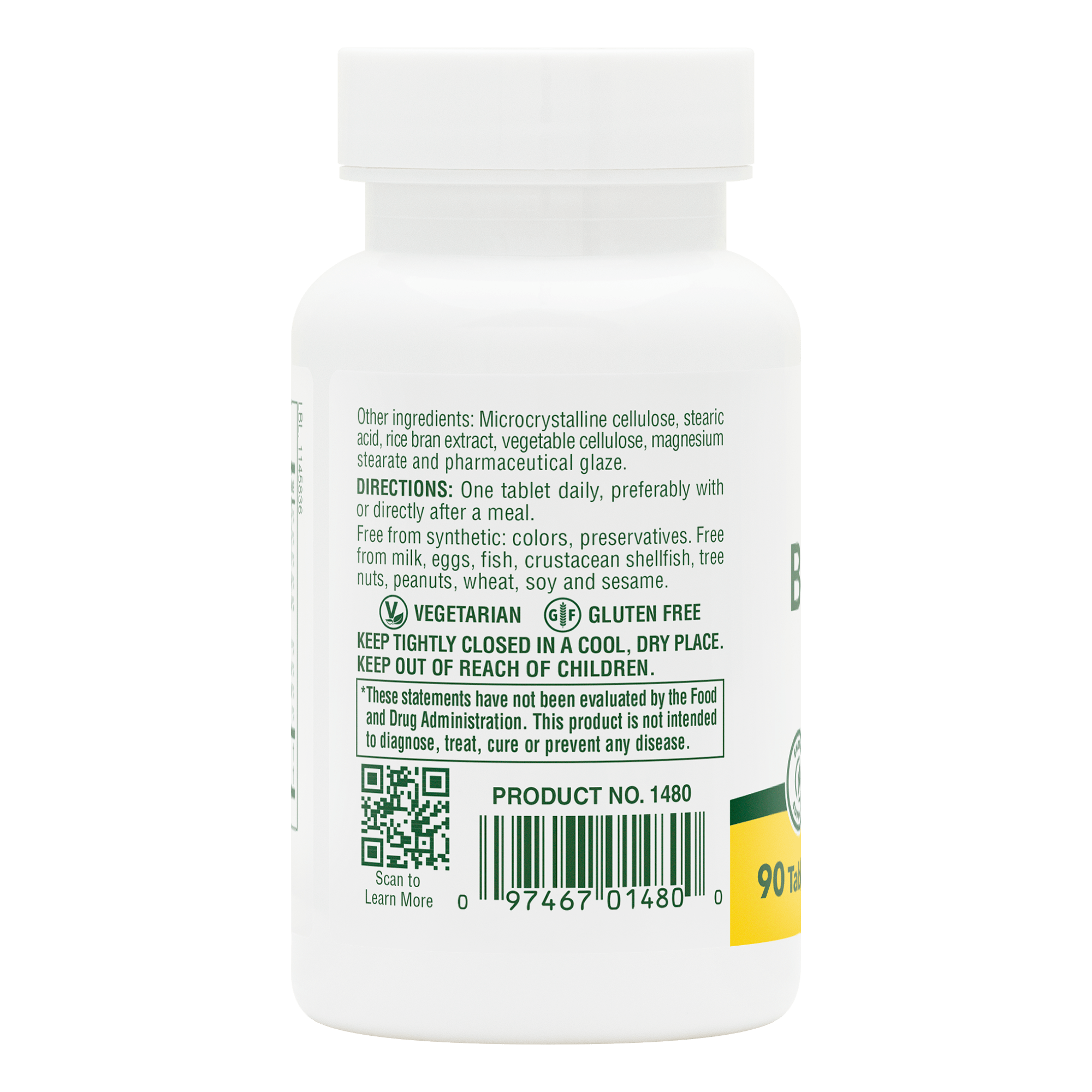 B-Complex with Rice Bran Tablets - 90 Count