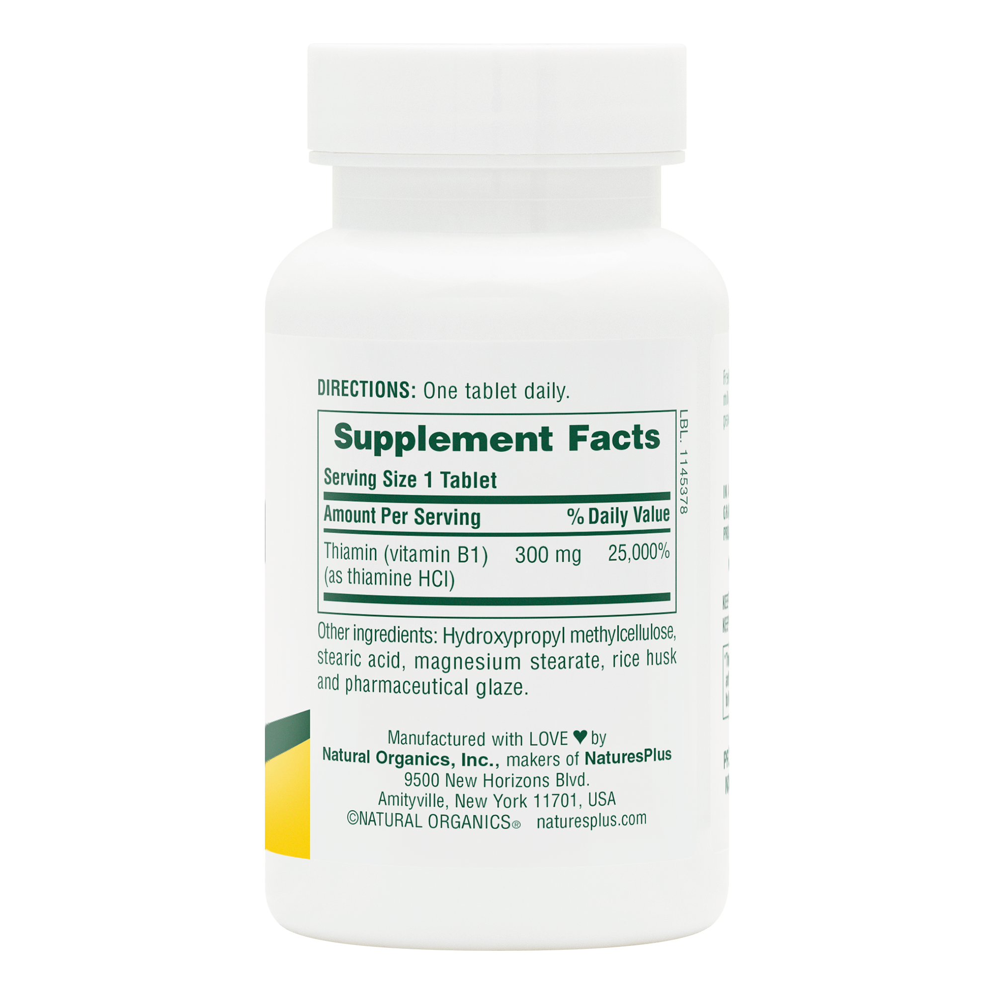 Vitamin B1 300mg Sustained Release - 90 Count