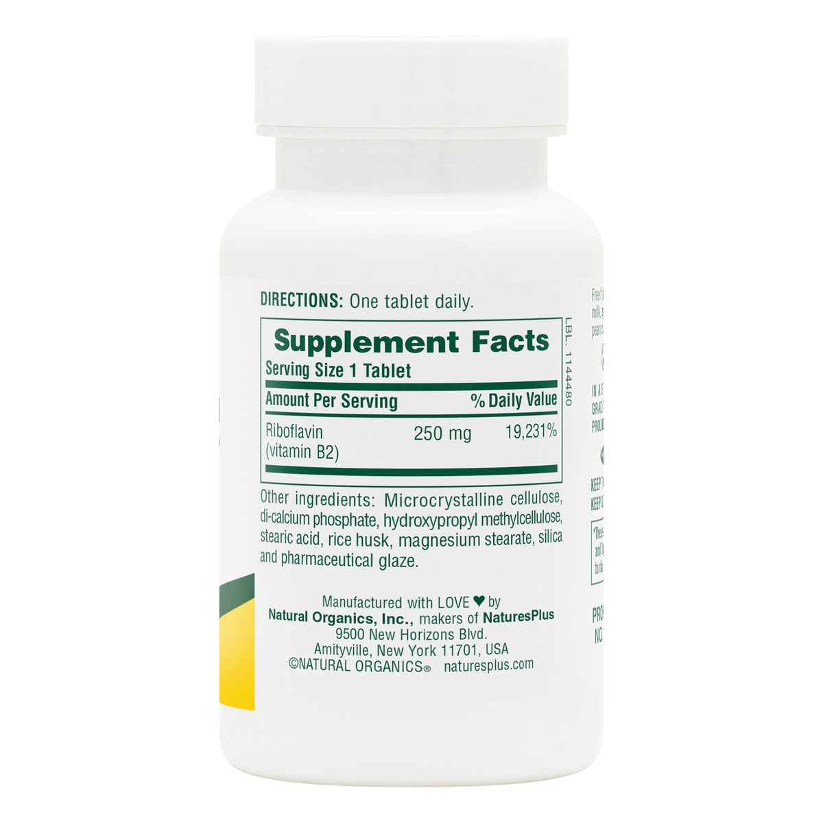 product image of Vitamin B2 250 mg Sustained Release Tablets containing 60 Count