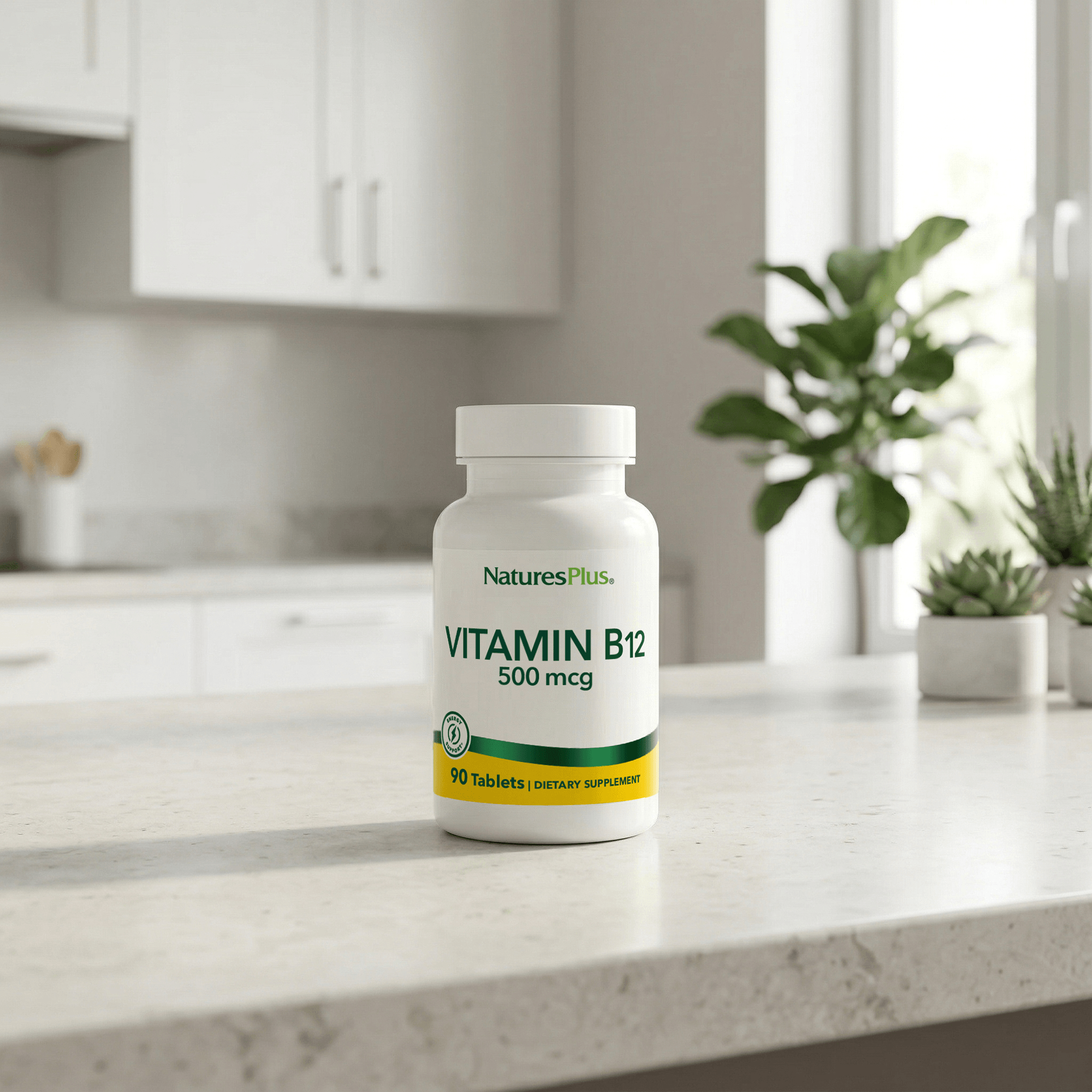 Vitamin B12 500 mcg Tablets - 90 Count