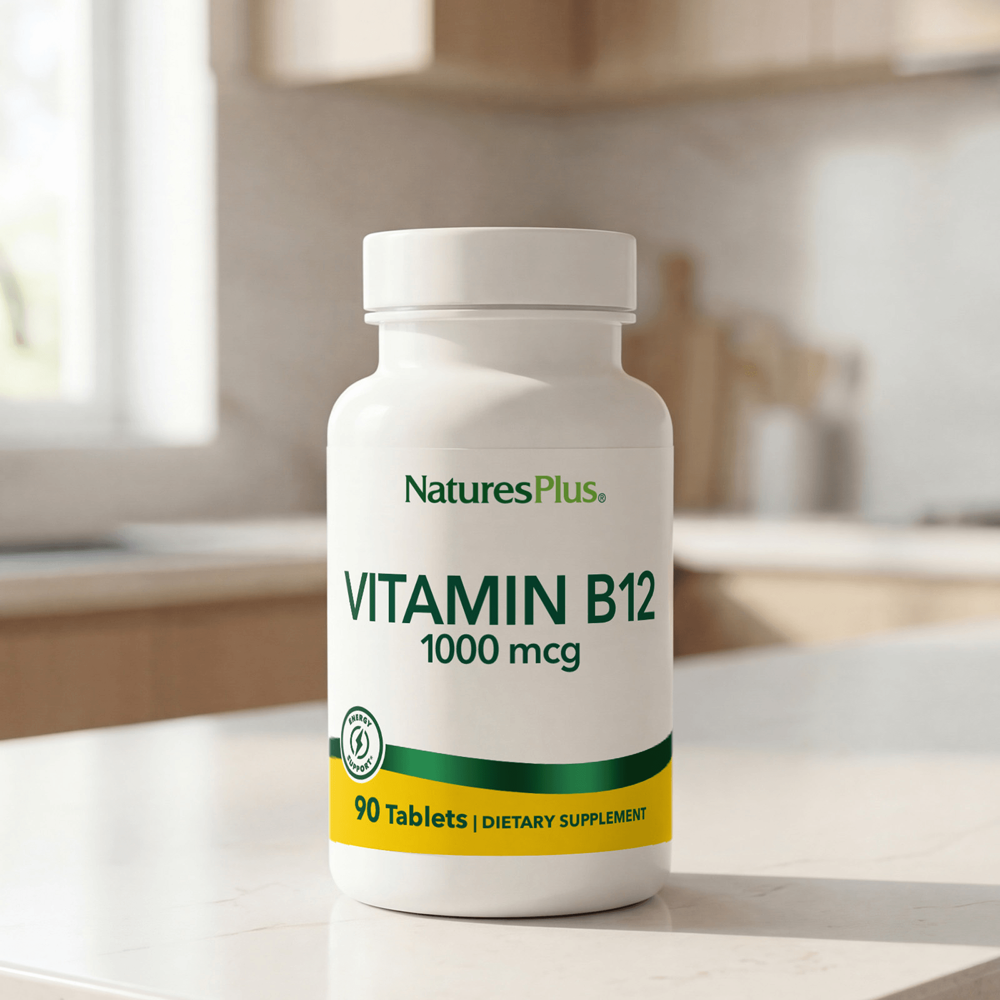 Vitamin B12 1000 mcg Tablets - 90 Count