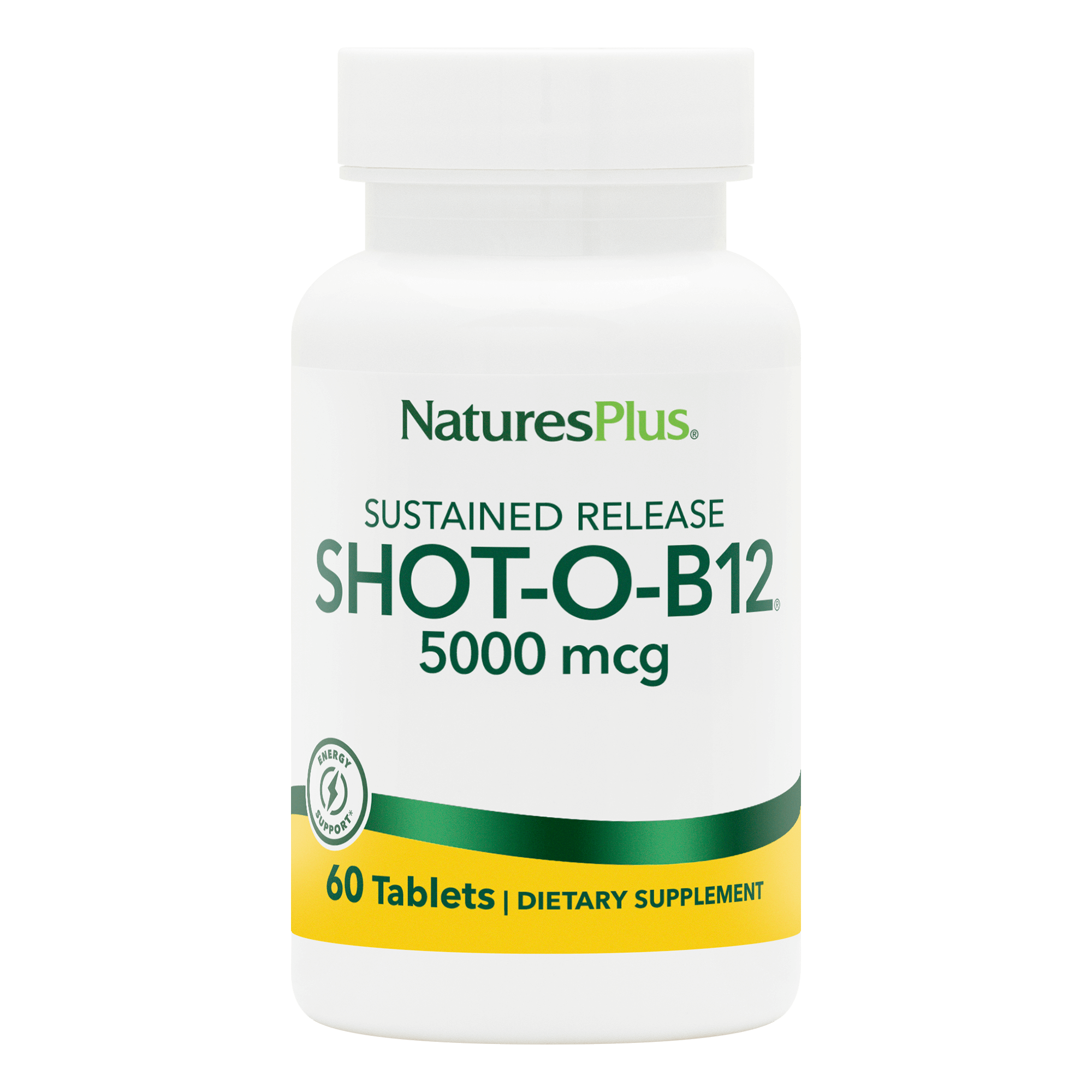Shot-O-B12® 5000 mcg Sustained Release Tablets - 60 Count