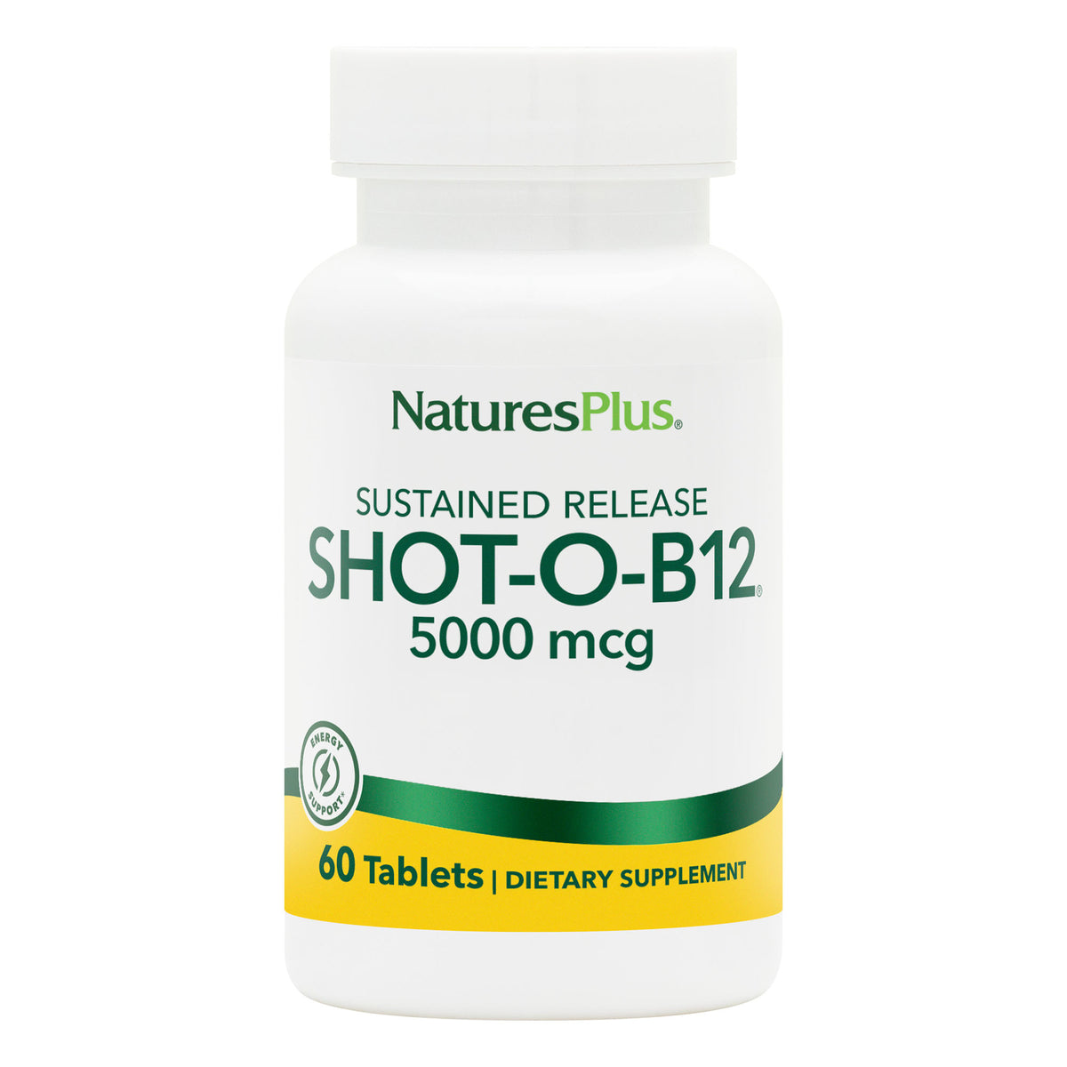 product image of Shot-O-B12® 5000 mcg Sustained Release Tablets containing 60 Count