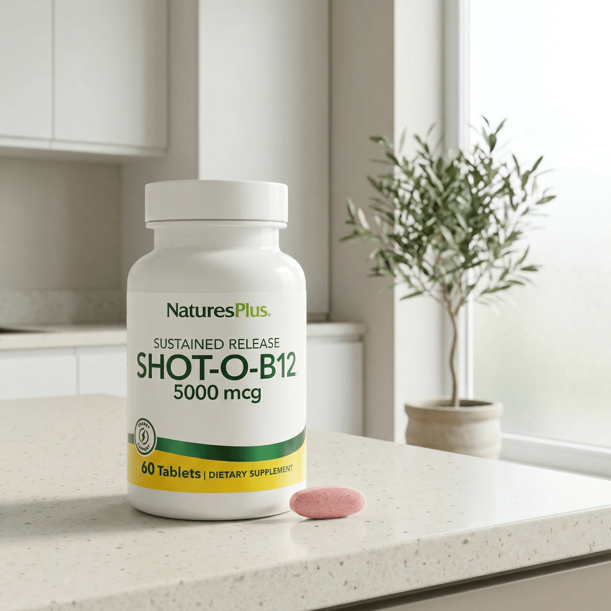 Shot-O-B12® 5000 mcg Sustained Release Tablets - 60 Count