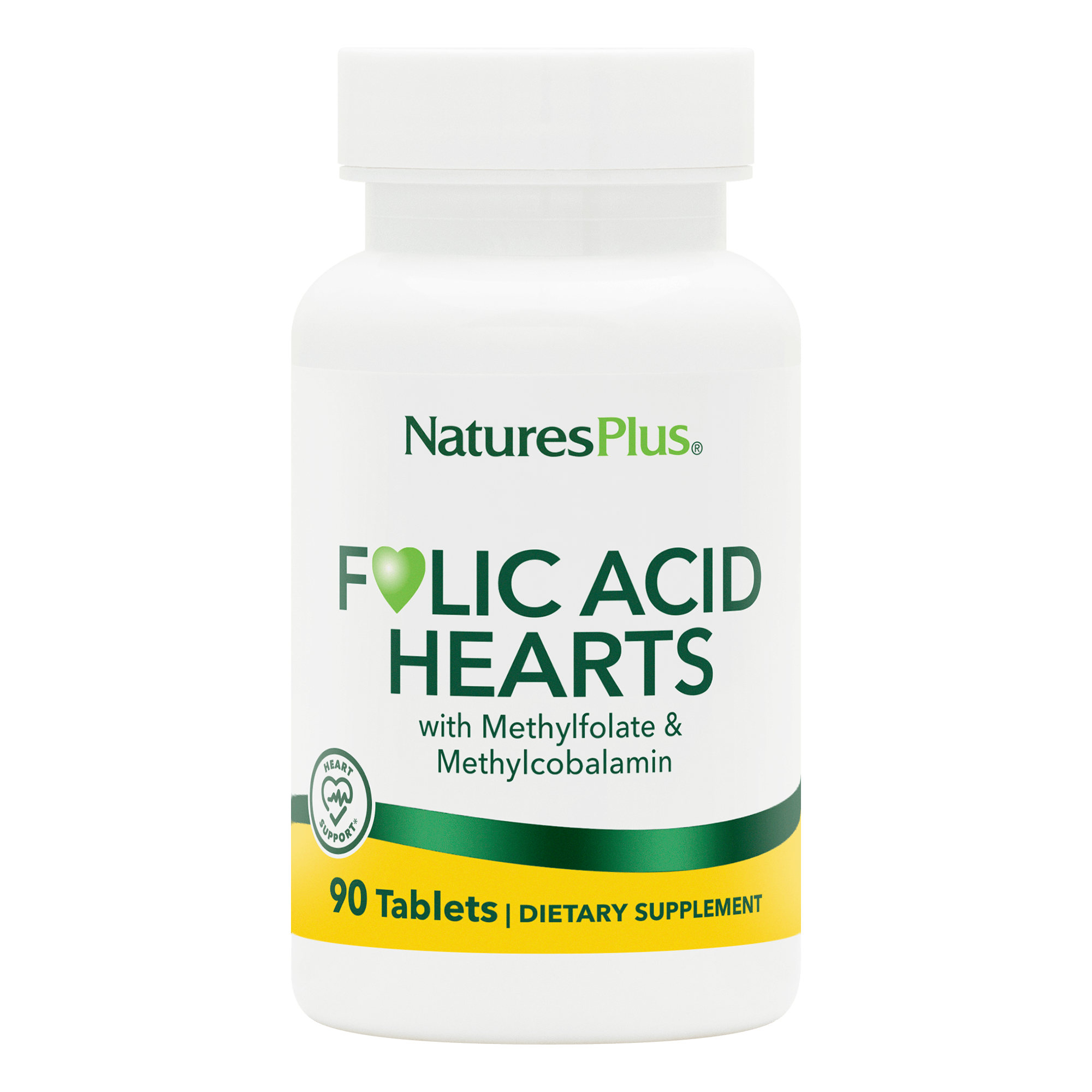 Folic Acid Hearts - 90 Count