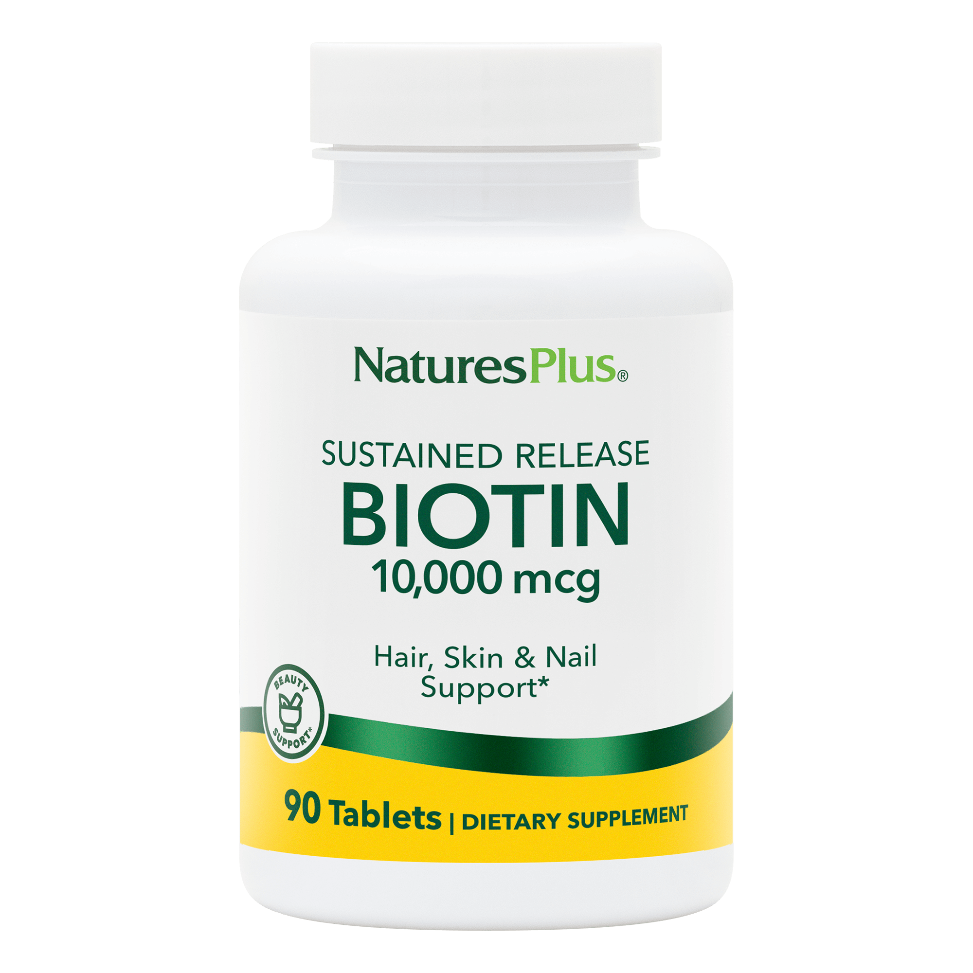 Biotin 10,000 MCG Tablets - 90 Count