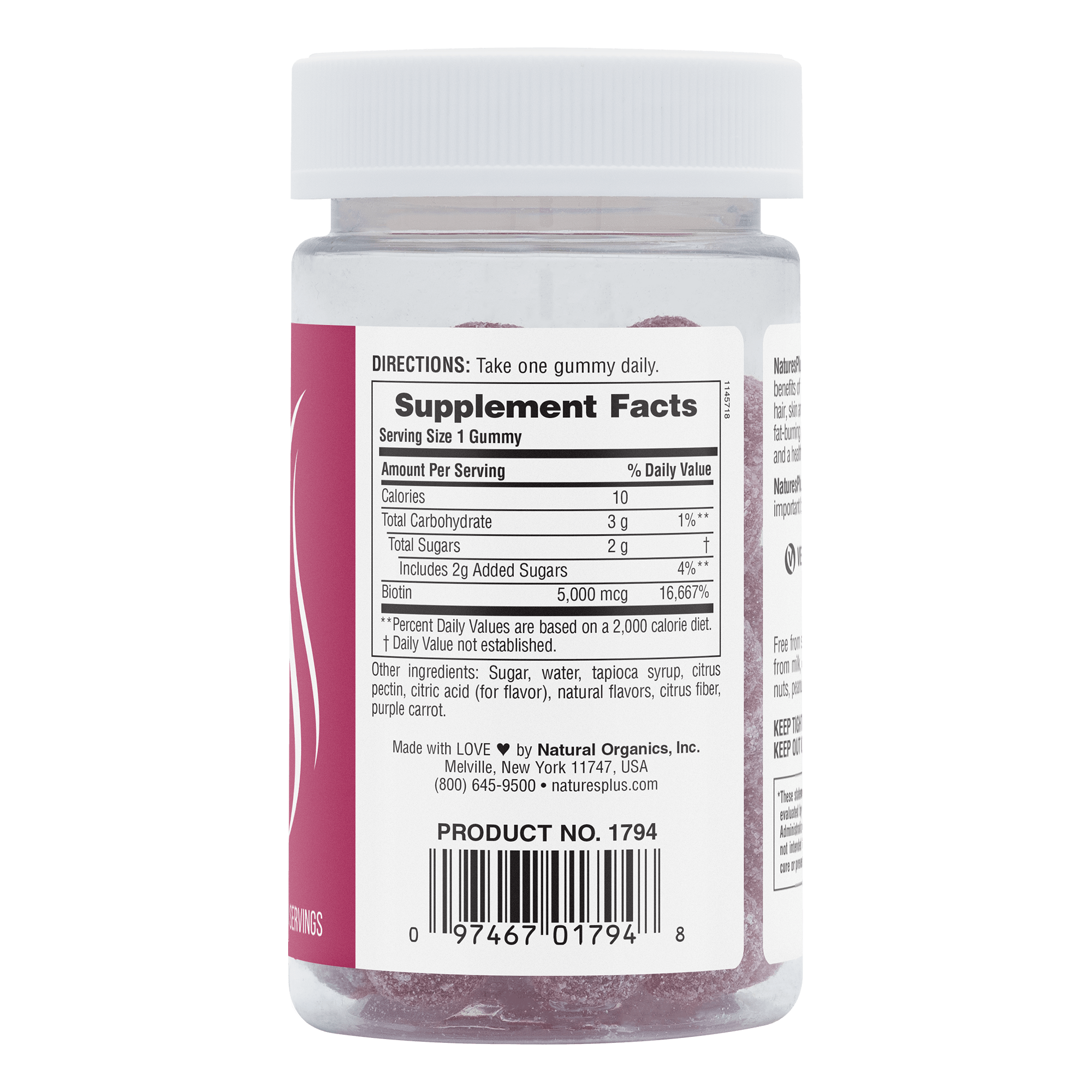 Gummies Biotin - 60 Count