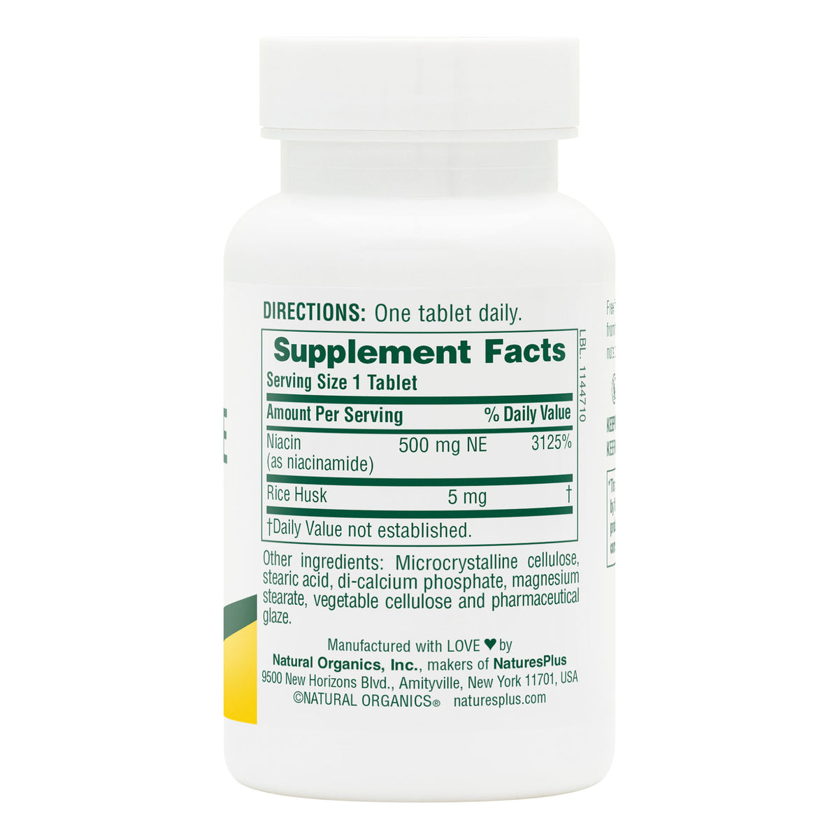 product image of Niacinamide 500 mg Tablets containing 90 Count