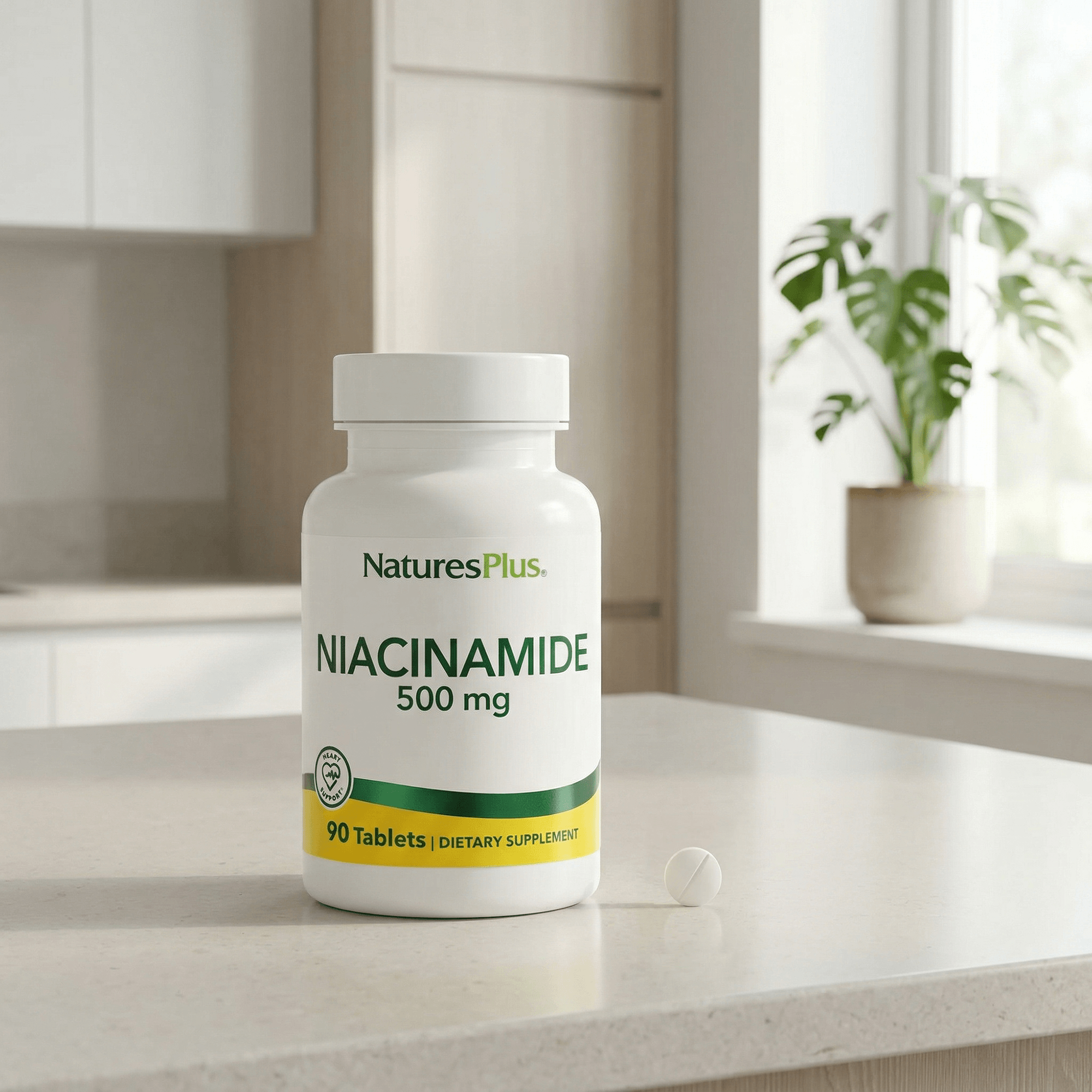 Niacinamide 500 mg Tablets - 90 Count