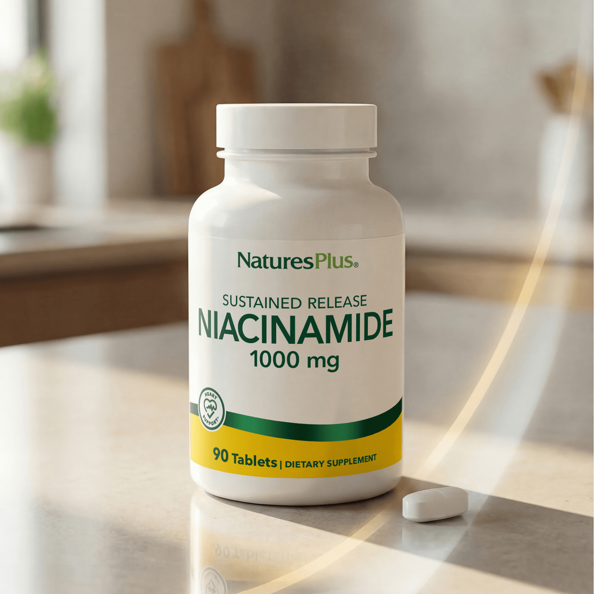 Niacinamide 1000 mg Sustained Release Tablets - 90 Count