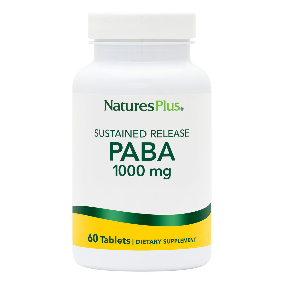 product image of PABA 1000 mg Sustained Release Tablets containing 60 Count