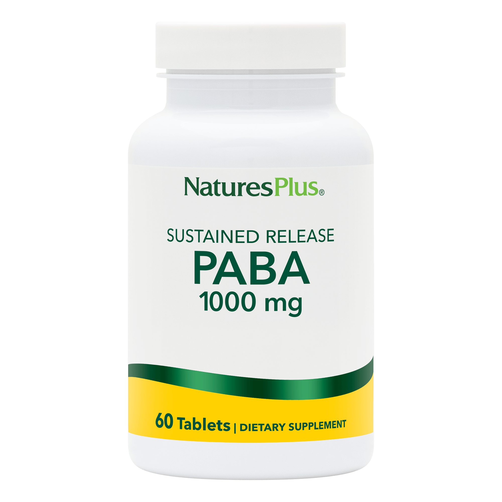 PABA 1000 mg Sustained Release Tablets - 60 Count