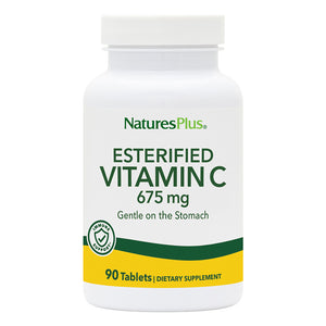 Frontal product image of Esterified Vitamin C Tablets containing 90 Count