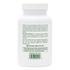Second side product image of Esterified Vitamin C Tablets containing 90 Count