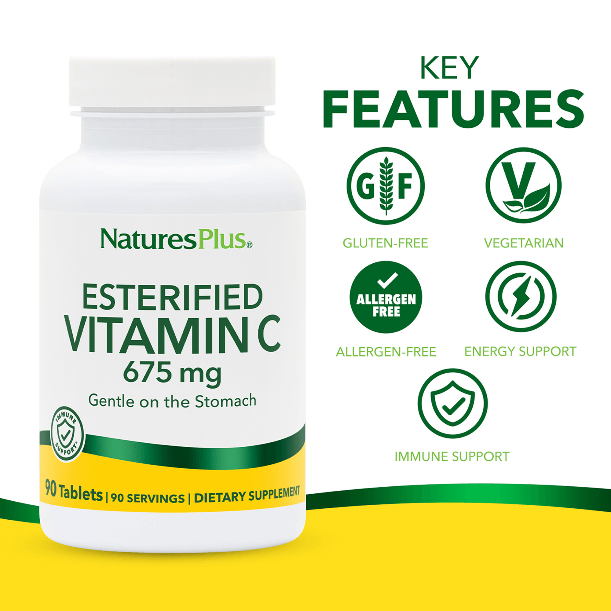 Esterified Vitamin C Tablets - 90 Count