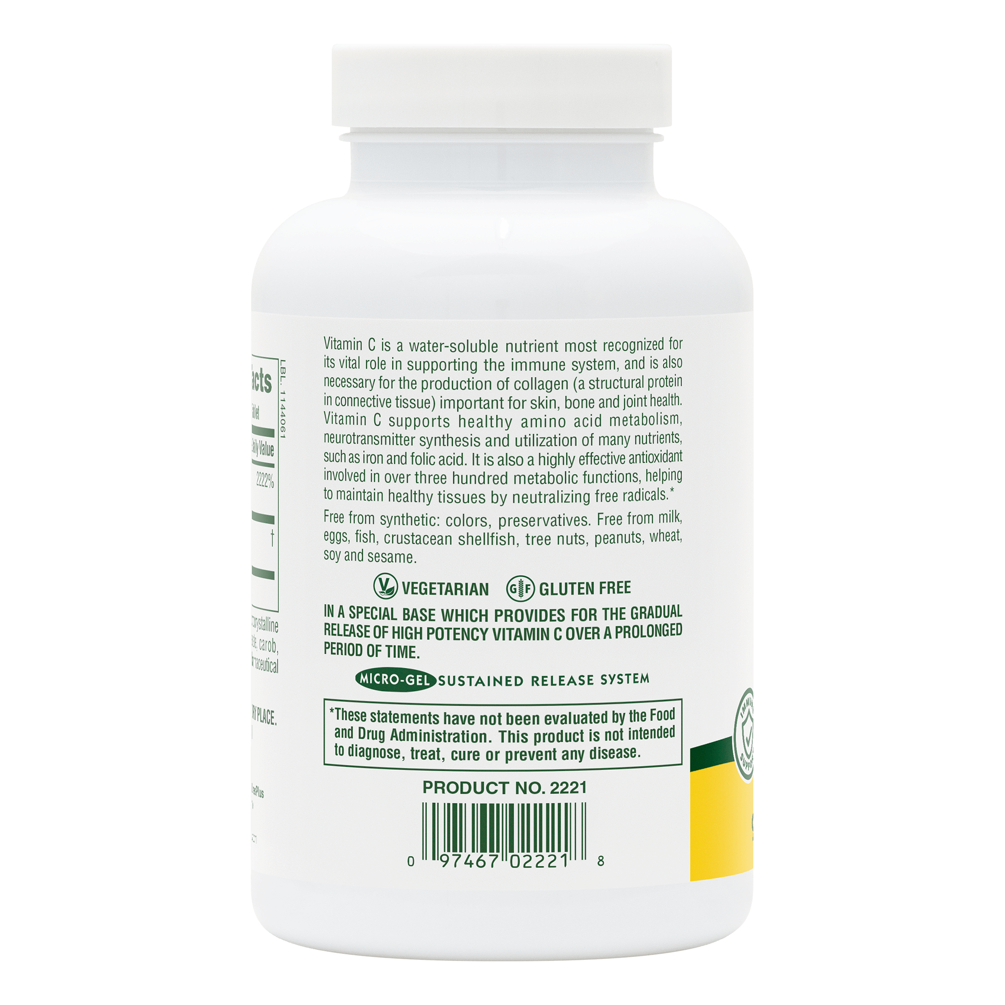 Ultra-C 2,000 mg Sustained Release Tablets - 90 Count