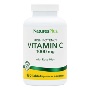Vitamin C 1000 mg with Rose Hips Tablets - 180 Count