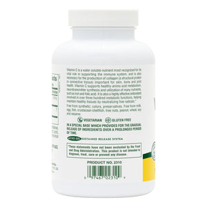 Second side product image of Vitamin C 1000 mg with Rose Hips Sustained Release Tablets containing 180 Count