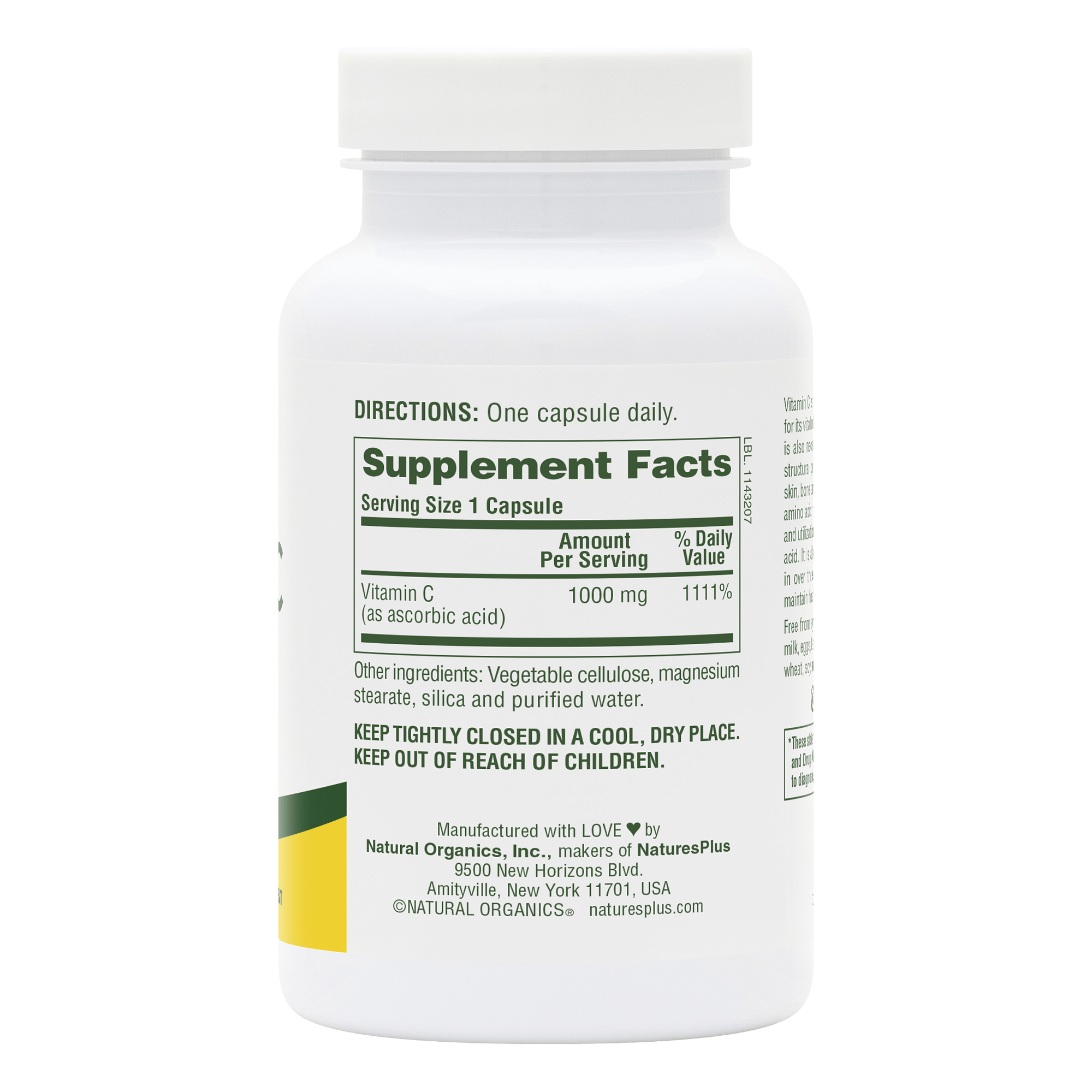 Vitamin C 1000 mg Capsules - 90 Count