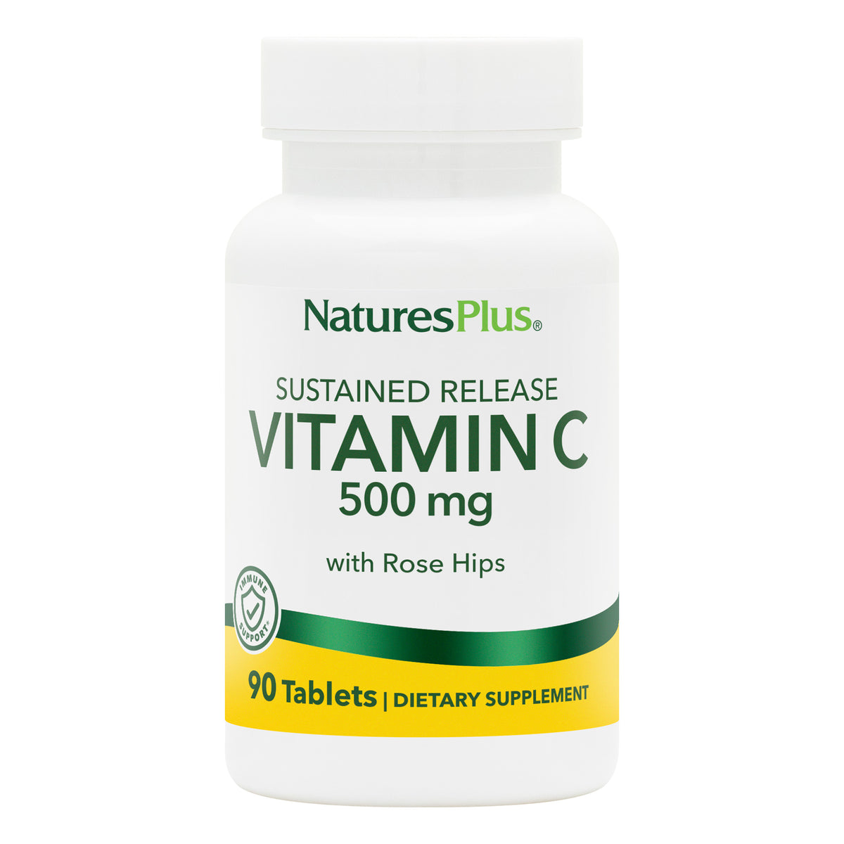 product image of Vitamin C 500 mg with Rose Hips Sustained Release Tablets containing 90 Count