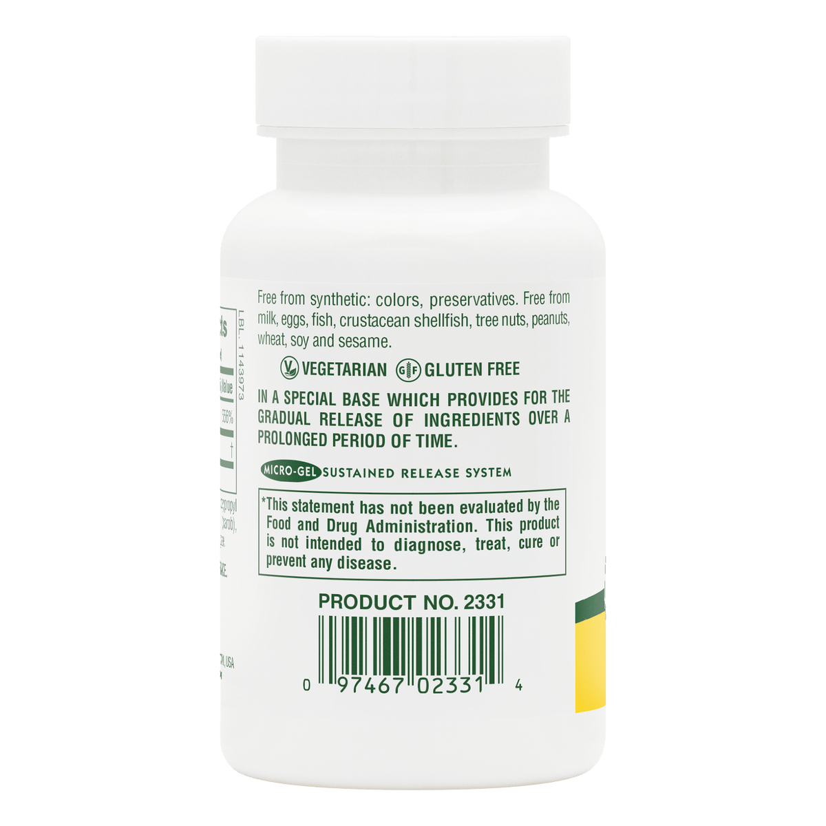 product image of Vitamin C 500 mg with Rose Hips Sustained Release Tablets containing 90 Count