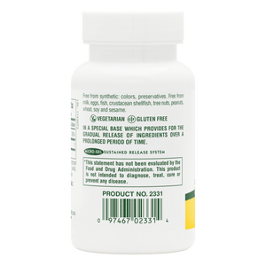 Second side product image of Vitamin C 500 mg with Rose Hips Sustained Release Tablets containing 90 Count