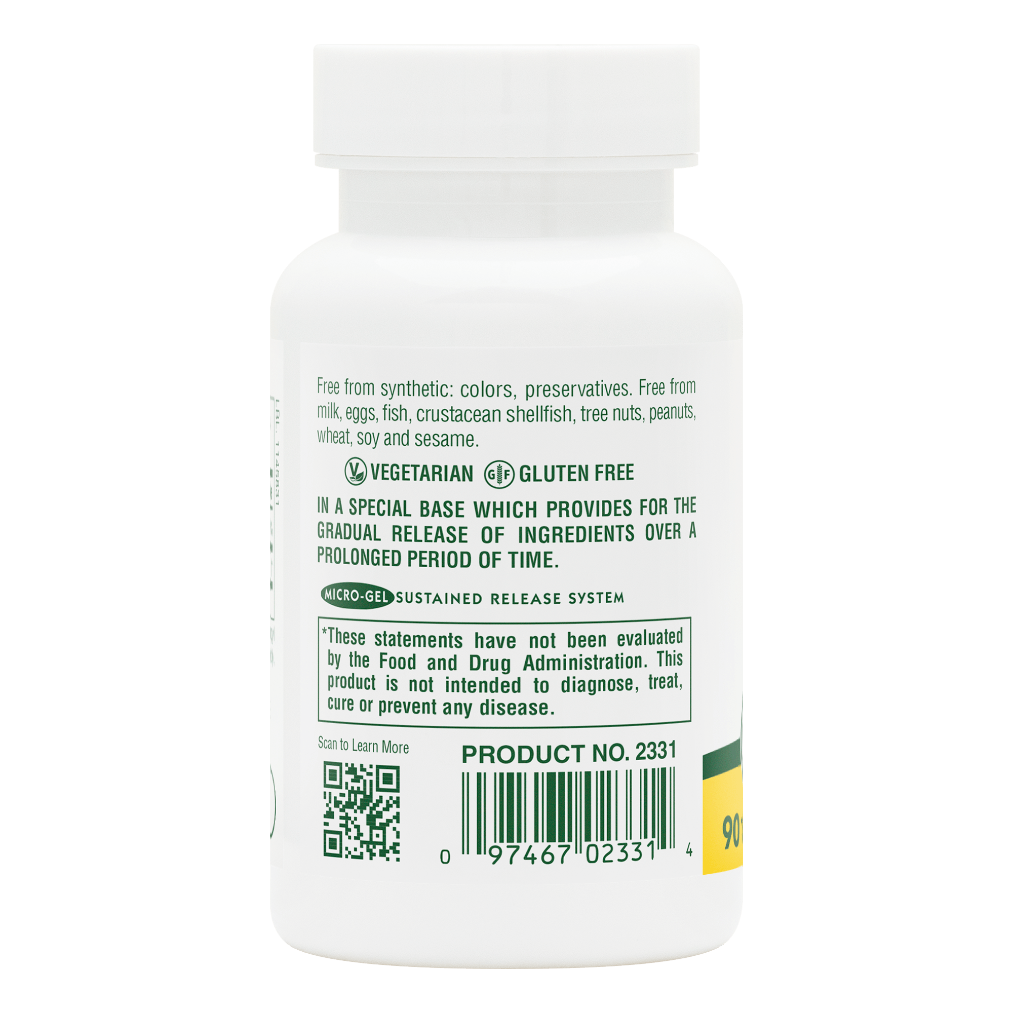 Vitamin C 500 mg with Rose Hips Sustained Release Tablets - 90 Count