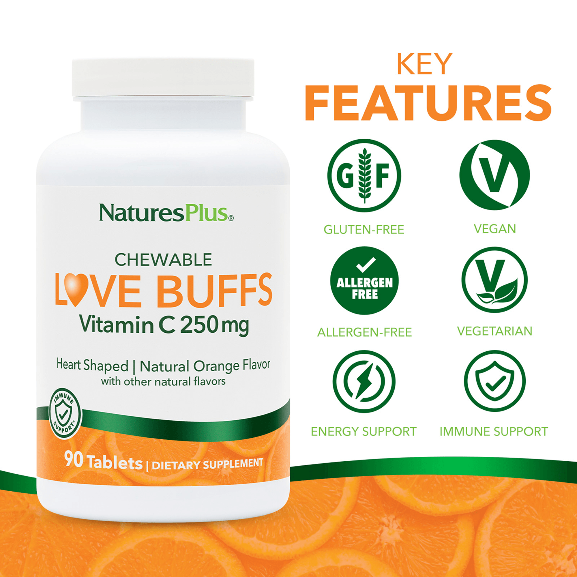 Love Buffs® Buffered Vitamin C Chewables - 90 Count