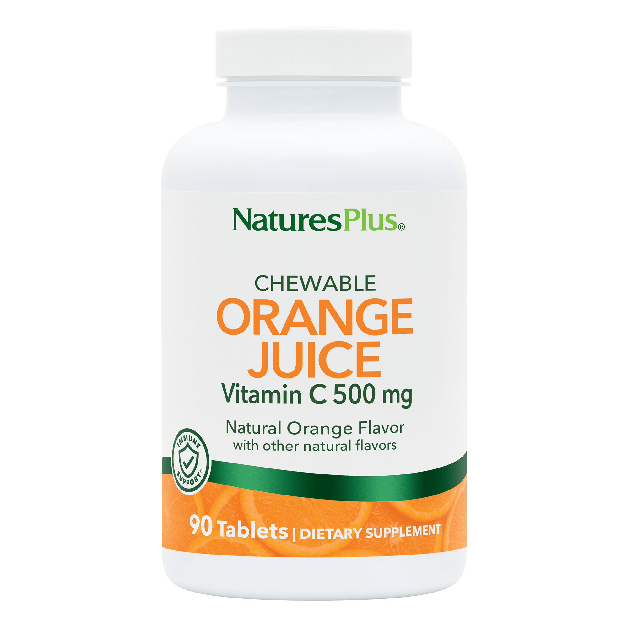 Orange Juice Vitamin C 500 mg Chewables - 90 Count