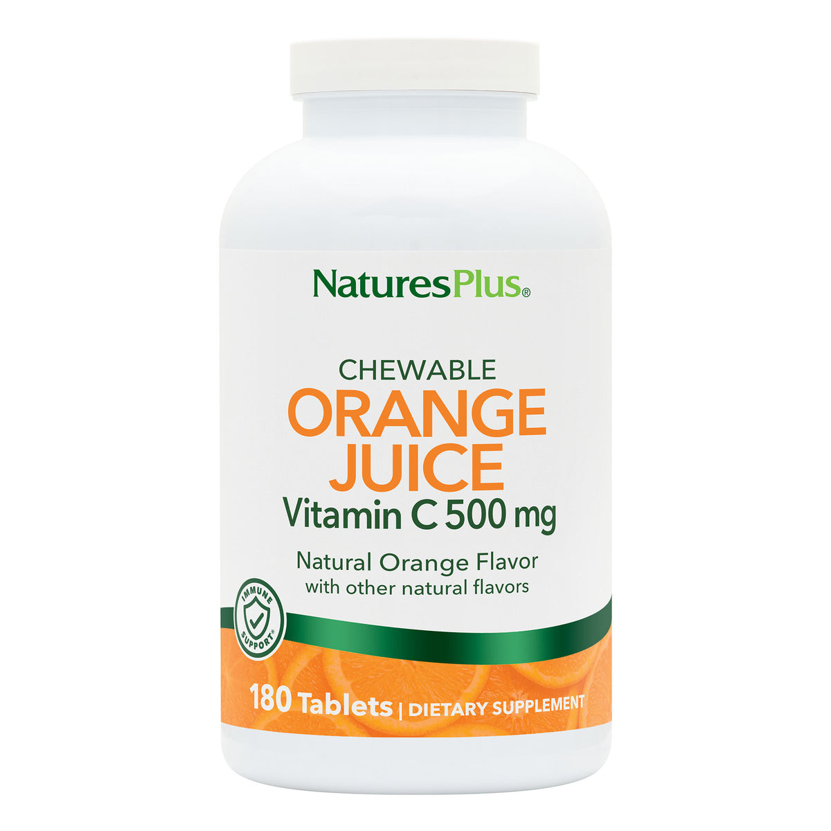 product image of Orange Juice Vitamin C 500 mg Chewables containing 180 Count