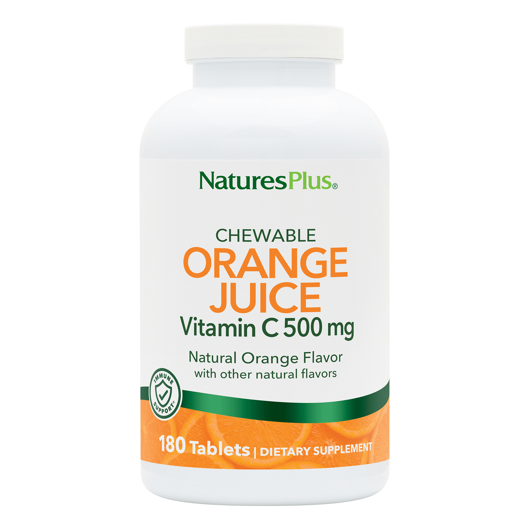 Orange Juice Vitamin C 500 mg Chewables - 180 Count