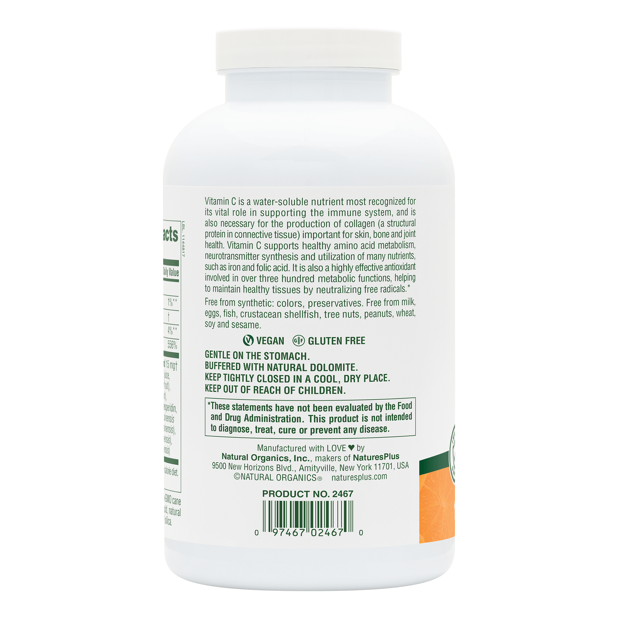 Orange Juice Vitamin C 500 mg Chewables - 180 Count