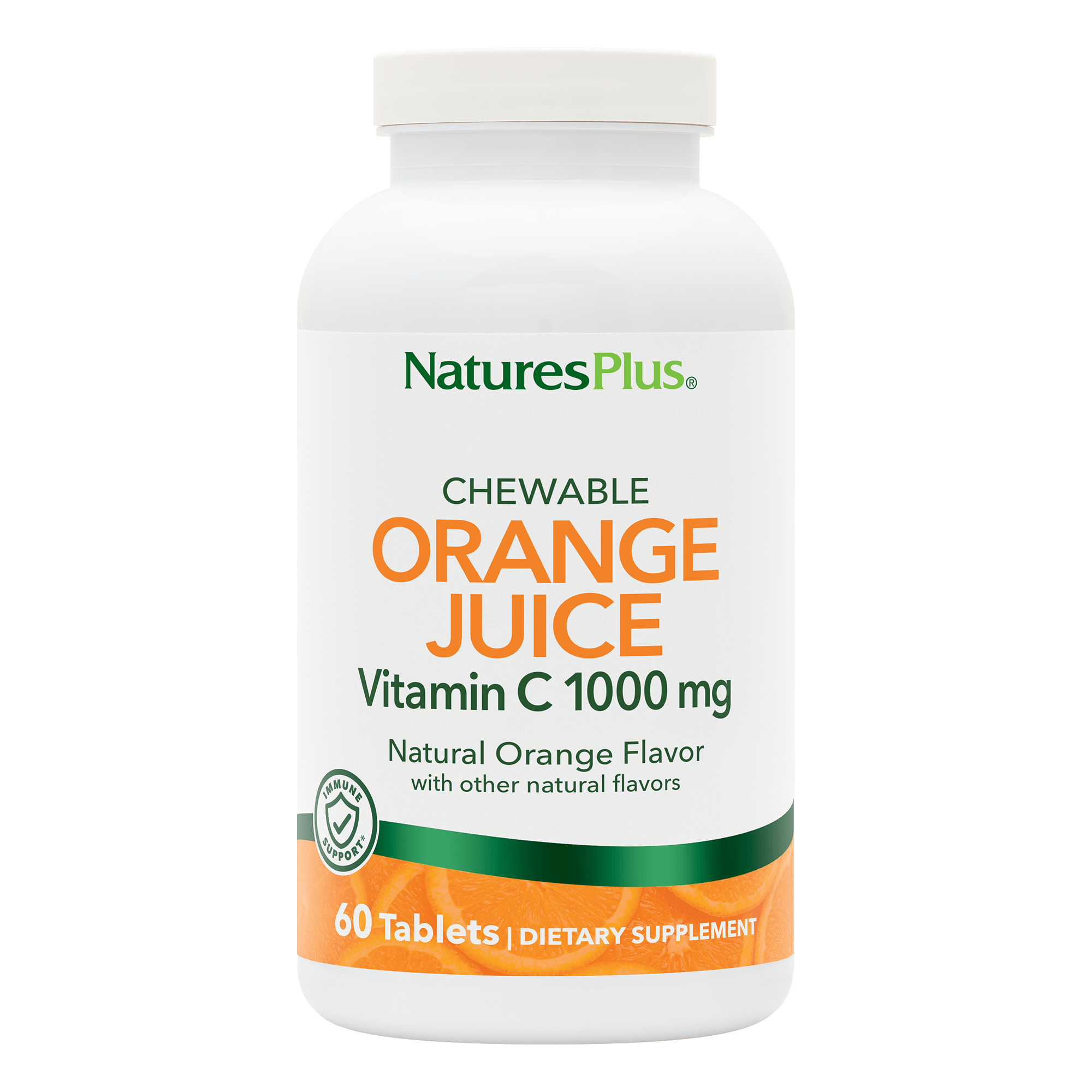 Orange Juice Vitamin C 1000 mg Chewables - 60 Count