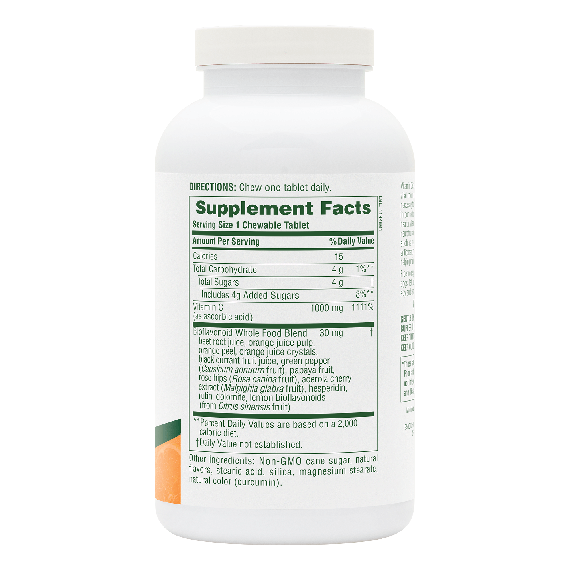 Orange Juice Vitamin C 1000 mg Chewables - 60 Count
