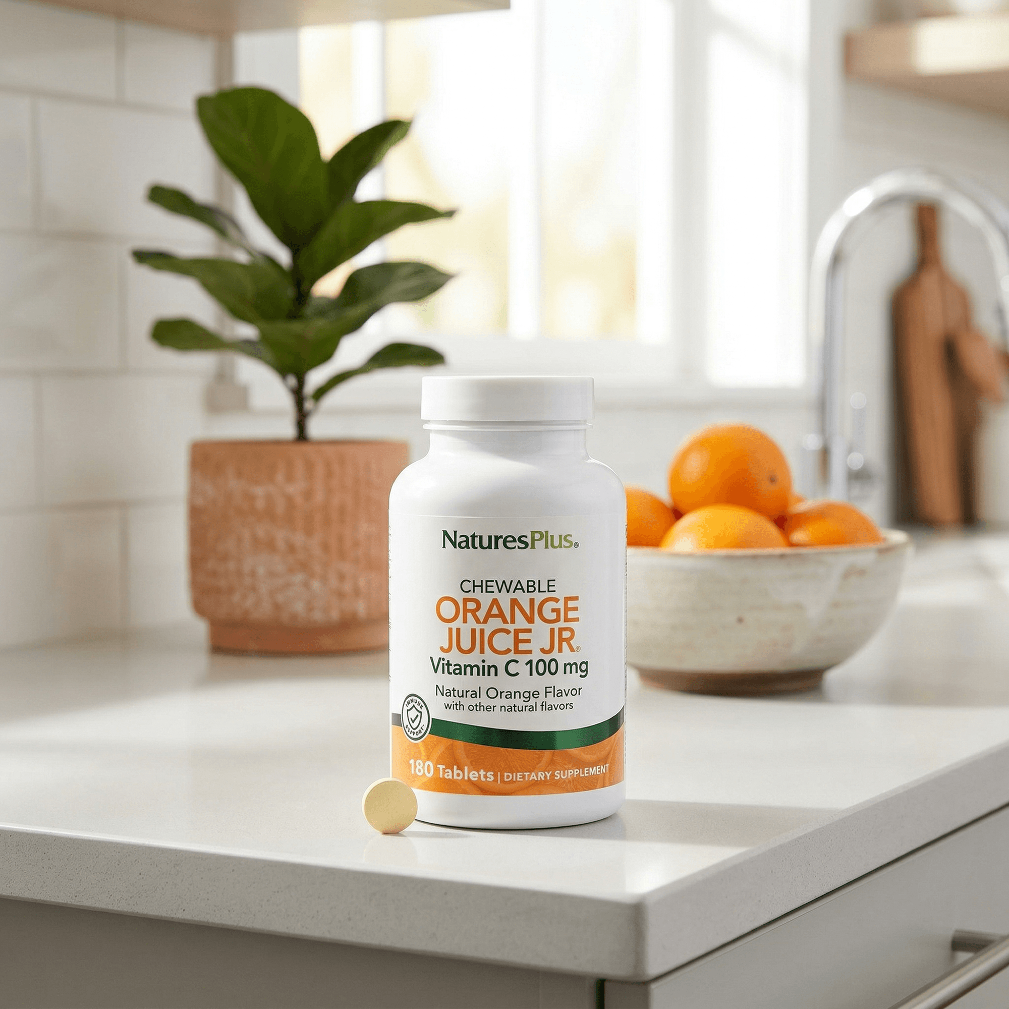 Orange Juice Jr.® Vitamin C 100 mg Chewables - 180 Count