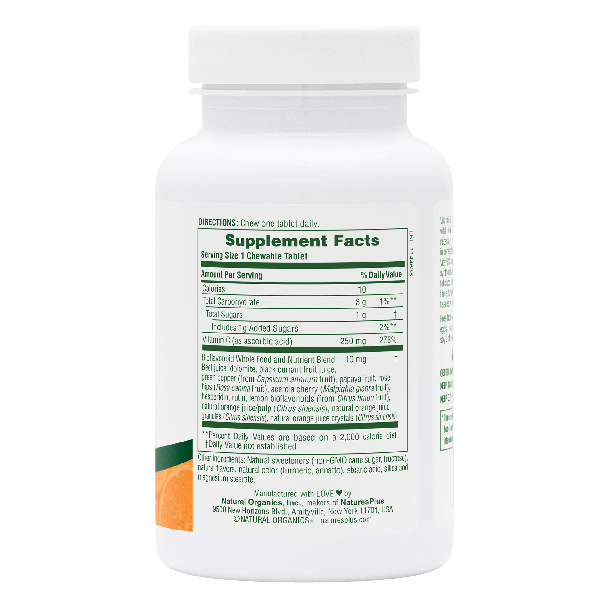 Orange Juice Vitamin C 250 mg Chewables - 90 Count