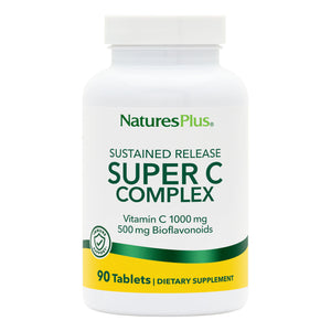 Frontal product image of Super C Complex Sustained Release Tablets containing 90 Count