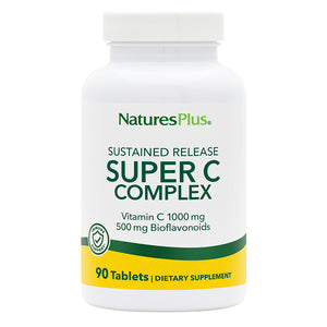 Frontal product image of Super C Complex Sustained Release Tablets containing 90 Count