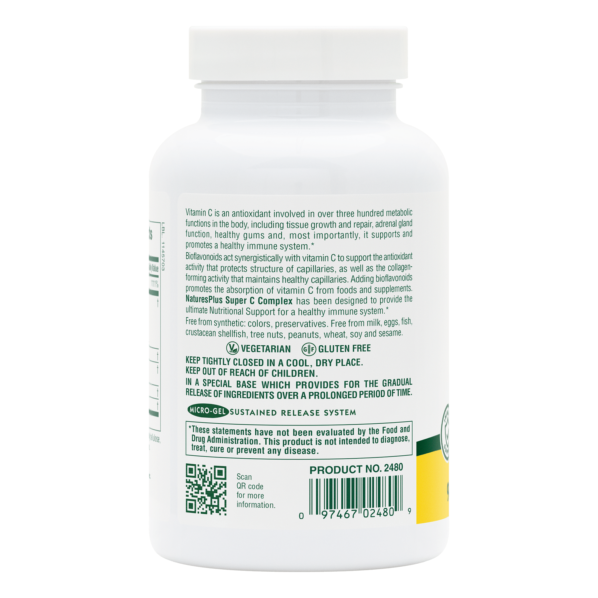 Super C Complex Sustained Release Tablets - 90 Count
