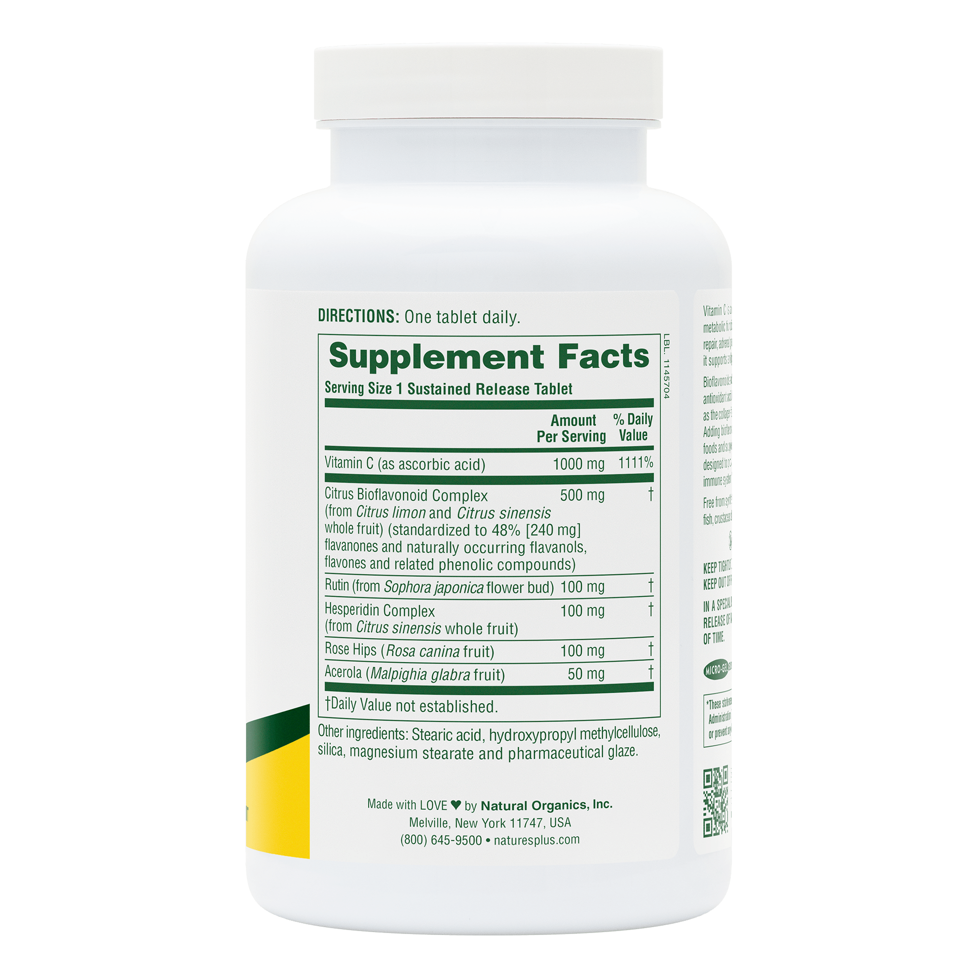 Super C Complex Sustained Release Tablets - 180 Count