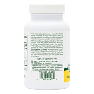 Second side product image of Super C Complex 1000 mg Capsules containing 90 Count